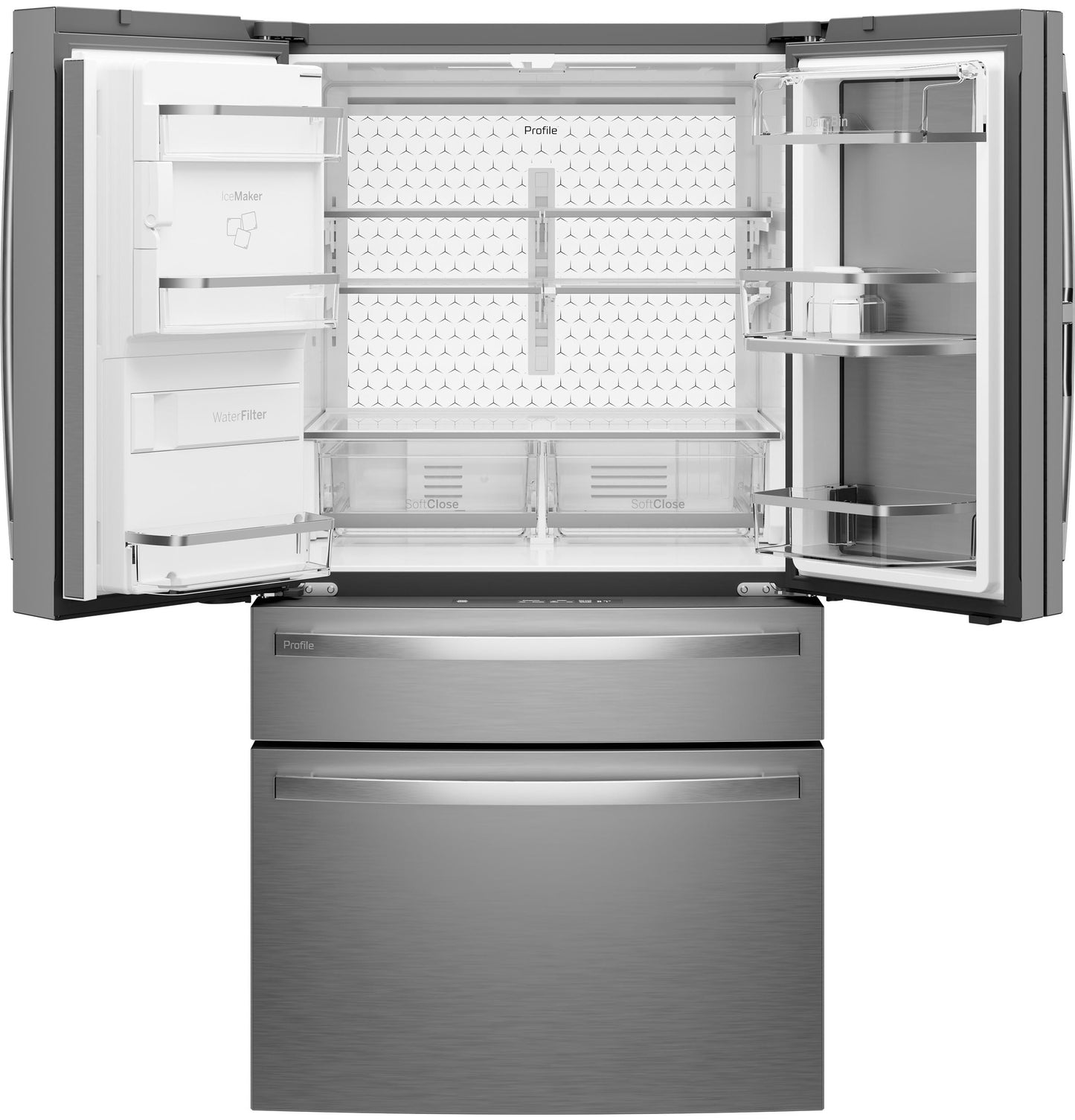 Ge Appliances PVD28HYYFS Ge Profile™ Energy Star® 27.9 Cu. Ft. Smart 4-Door French-Door Refrigerator With Kitchen Assistant™