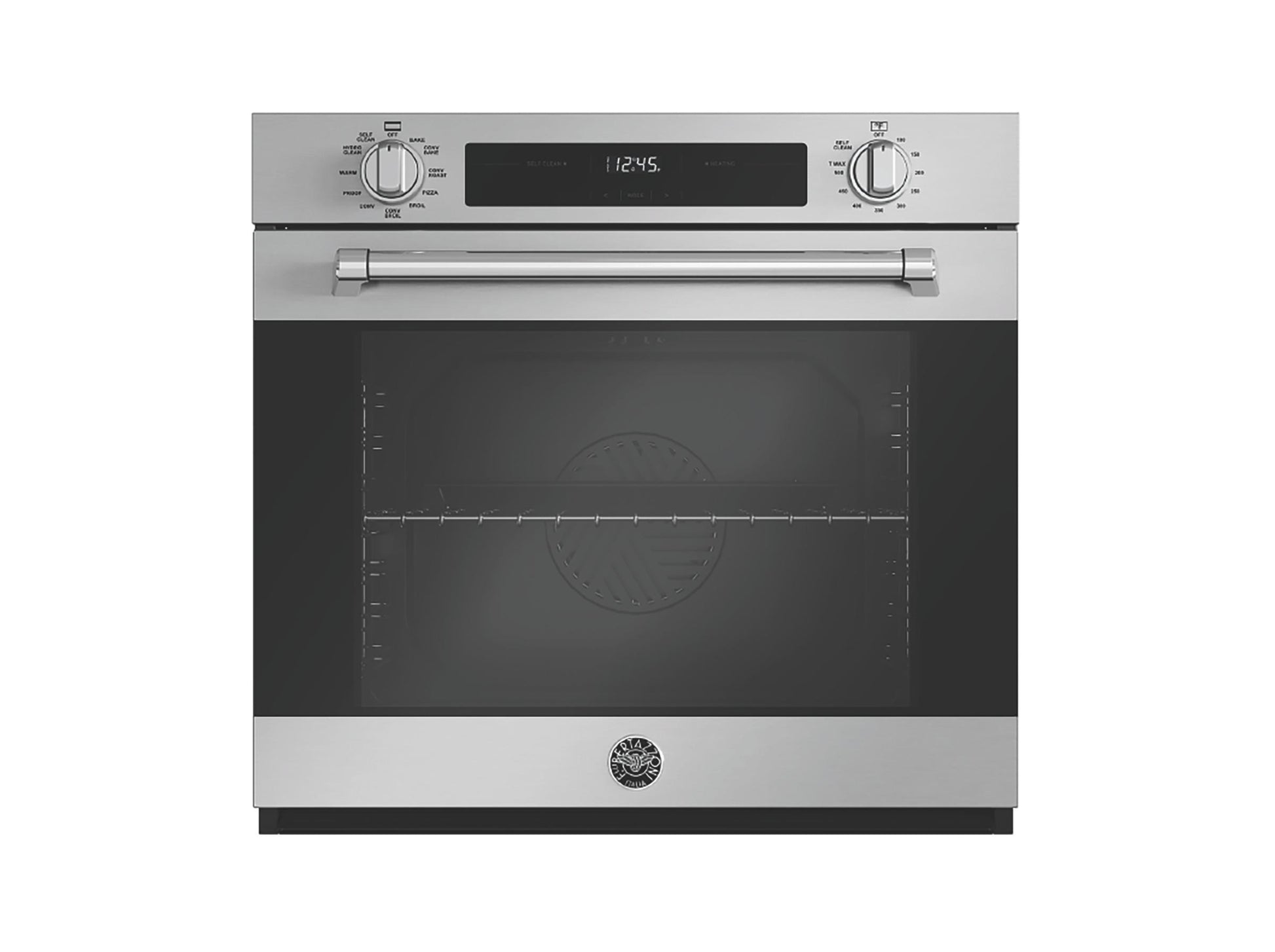 Bertazzoni FMAS30FSMKX 30" Single Convection Oven, Knobs+Led, Manual Clean - Stainless Steel