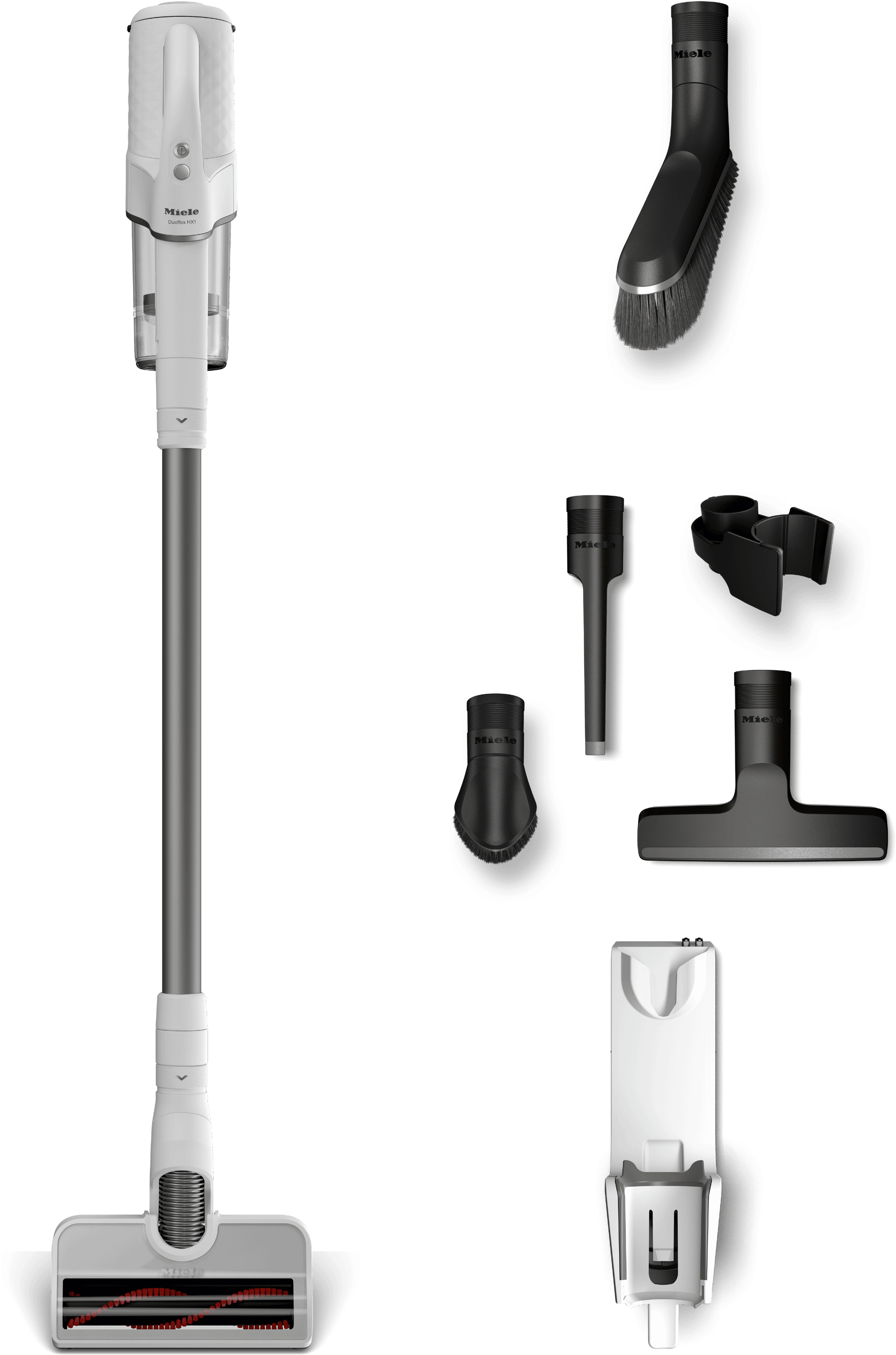 Miele DUOFLEXHX1EXTRABW Duoflex Hx1 Extra Brilliant White - Cordless Stick Vacuum Cleaner Powerful Grab&Go Light And Compact Attachment For Sensitive Surfaces