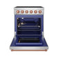 Thor Kitchen RSE30PRSG 30 Inch Professional Electric Range With Precision Knob Control In Stainless Steel And Rose Gold Gordon Ramsay Series