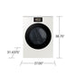 Samsung DV90F53AEY 7.6 Cu. Ft. Bespoke Ai Ultra Capacity Front Load Electric Dryer With Ai Home And Ai Optidry+ In Ivory