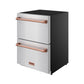 Thor Kitchen RZ24URSG 24 Inch Undercounter Built-In / Freestanding Drawer Freezer - Stainless Steel/Rose Gold Gordon Ramsay Series