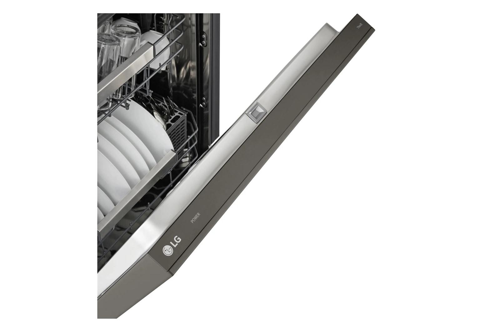 Lg LDNPH753D Smart Flushfit™ Top Control Dishwasher With 1-Hour Wash & Dry, Quadwash® Pro, Truesteam® And Dynamic Heat Dry™ W/Autovent Dry™