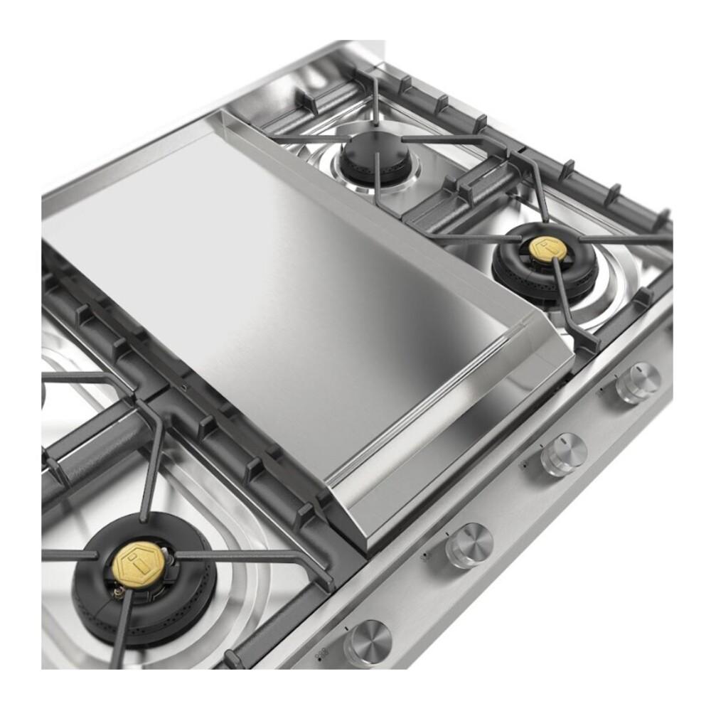 Ilve UHCP965FSSLP Ilve Uhcp965Fsslp Professional Plus Ii 36 Inch Gas Cooktop With Griddle, In Stainless Steel (Liquid Propane)