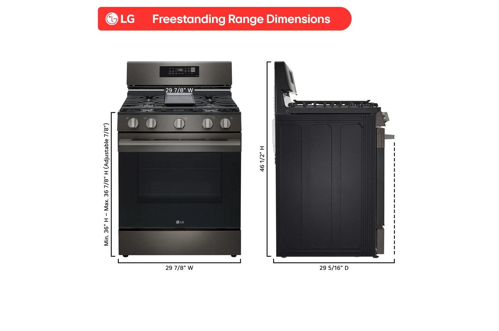 Lg LRGN6323Z 6.3 Cu. Ft. Smart Wi-Fi Enabled Probake Convection® Gas Range With Air Fry & Easyclean®