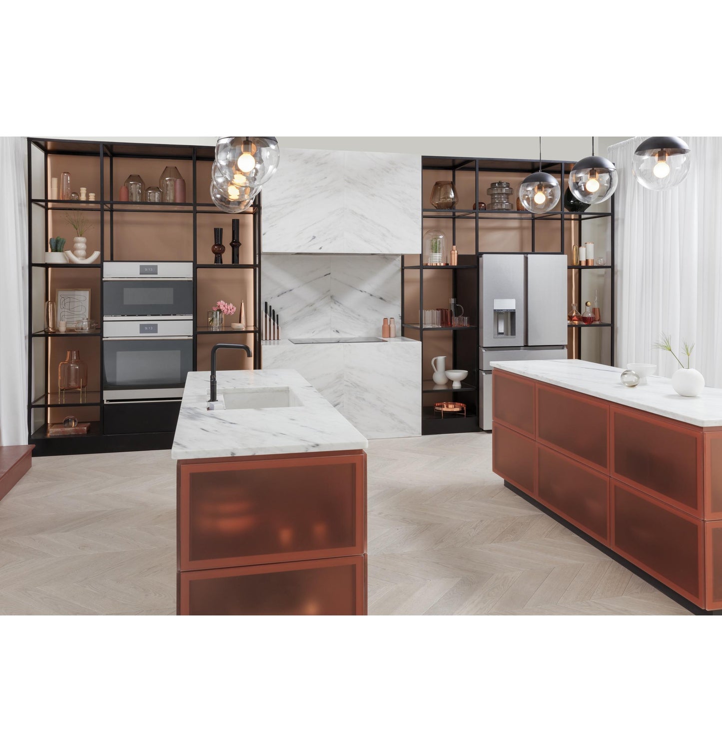 Cafe UVC9360SLSS 36" Smart Designer Custom Insert W/ Dimmable Led Lighting