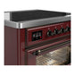 Ilve UMIB36NR3BUB Ilve Umib36Nr3Bub Majestic Iii 36 Inch Induction Range With 6 Elements, 3.5 Cu. Ft. Total Oven Capacity (Triple Glass Door, Burgundy, Burnished)