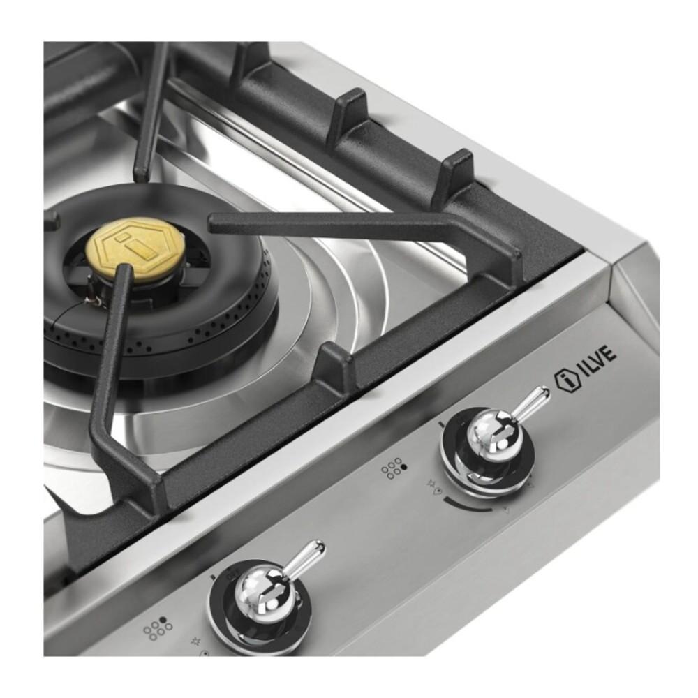 Ilve UHCP965FNSSC Ilve Uhcp965Fnssc Nostalgie Ii 36 Inch Gas Cooktop With Griddle, In Stainless Steel (Natural Gas, Chrome)