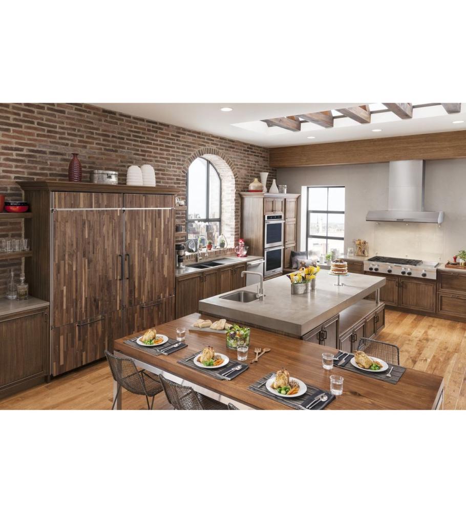 Kitchenaid KBRO36FTX 20.8 Cu. Ft. 36-Inch Width Built-In Bottom-Freezer Refrigerator, Overlay Panel-Ready - Panel Ready