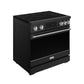 Thor Kitchen RSI36BSS 36 Inch Professional Induction Range With Tilt Panel Touch Control In Black And Stainless Steel Gordon Ramsay Series