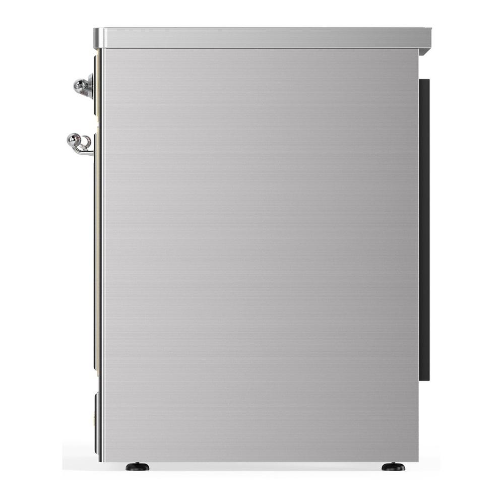 Ilve UMIB30NR3SSC Ilve Umib30Nr3Ssc Majestic Iii 30 Inch Induction Range With 4 Elements, 4 Cu. Ft. Oven Capacity (Triple Glass Door, Stainless Steel, Chrome)