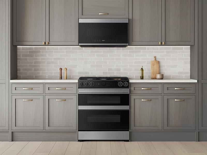 Samsung NSY6DG8550SR Bespoke Smart Slide-In Dual Fuel Range 6.3 Cu. Ft. With Flex Duo™ & Illuminated Precision Knobs In Stainless Steel