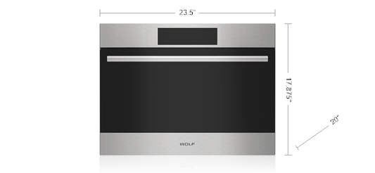 Wolf MDD2450TEST 24" E Series Transitional Drop-Down Door Microwave Oven
