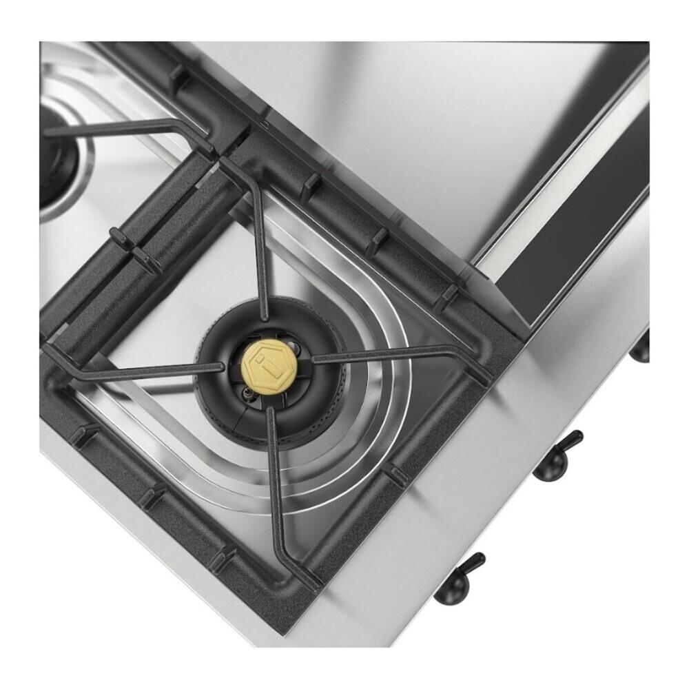 Ilve UHCP36FNSSBLP Ilve Uhcp36Fnssblp Nostalgie Ii 36 Inch Built-In Gas Rangetop With 6 Burners And Griddle, In Stainless Steel (Liquid Propane, Burnished)