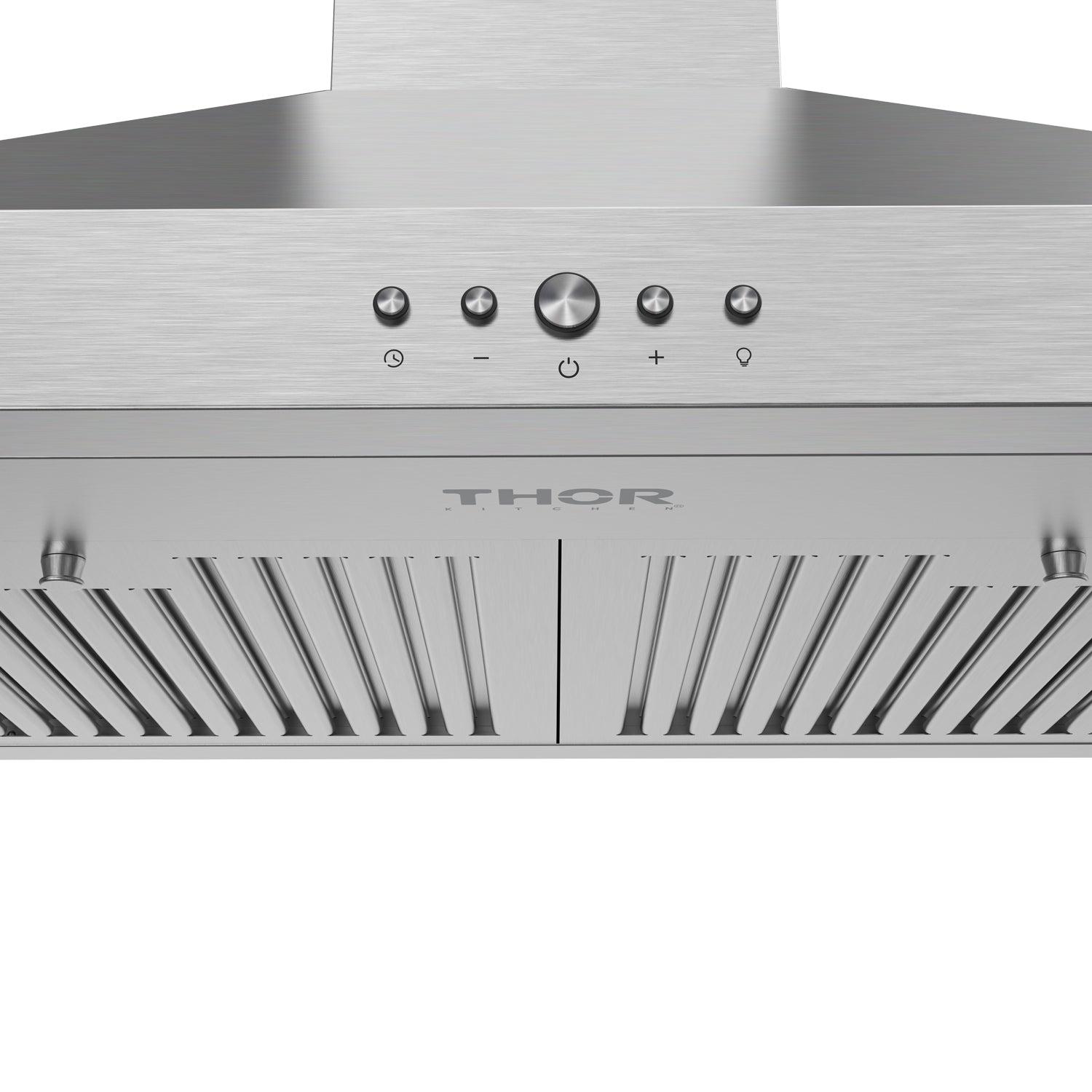 Thor Kitchen TRH3035 30 Inch Wall Mounted Chimney Range Hood With 350Cfm