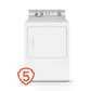Speed Queen DC5004WE Dc5 Sanitizing Electric Dryer With Pet Plus™ Extended Tumble Steam 5-Year Warranty