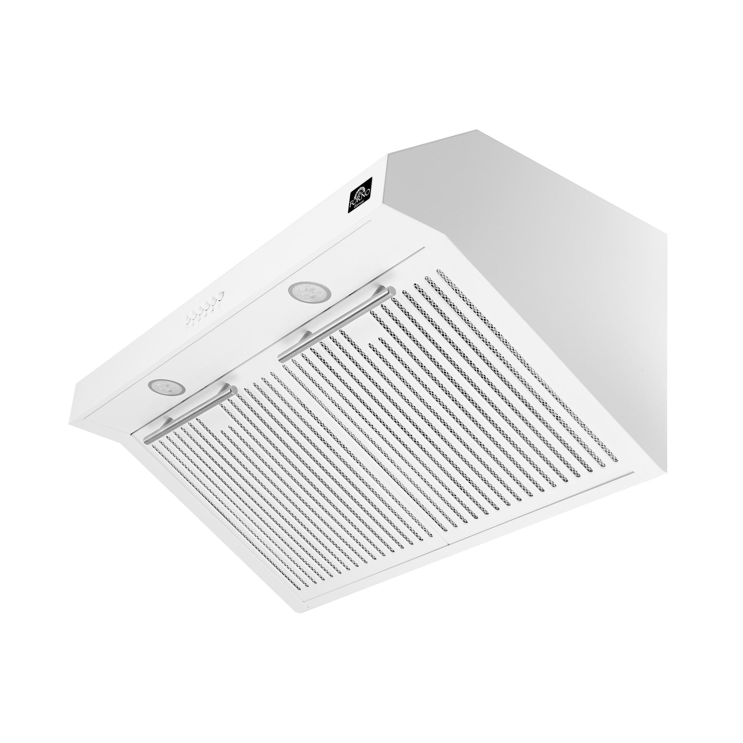 Forno FRHUC525530WHT Forno Bari Espresso 30-Inch Under Cabinet Range Hood, White, 600 Cfm, Led Lighting, Dishwasher-Safe Baffle Filters, 3-Speed Fan Control