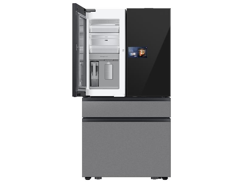 Samsung RF90F29BECR Bespoke 29 Cu. Ft. 4-Door French Door Refrigerator With Ai Home & Ai Vision Inside&#8482; In Charcoal Glass And Stainless Steel