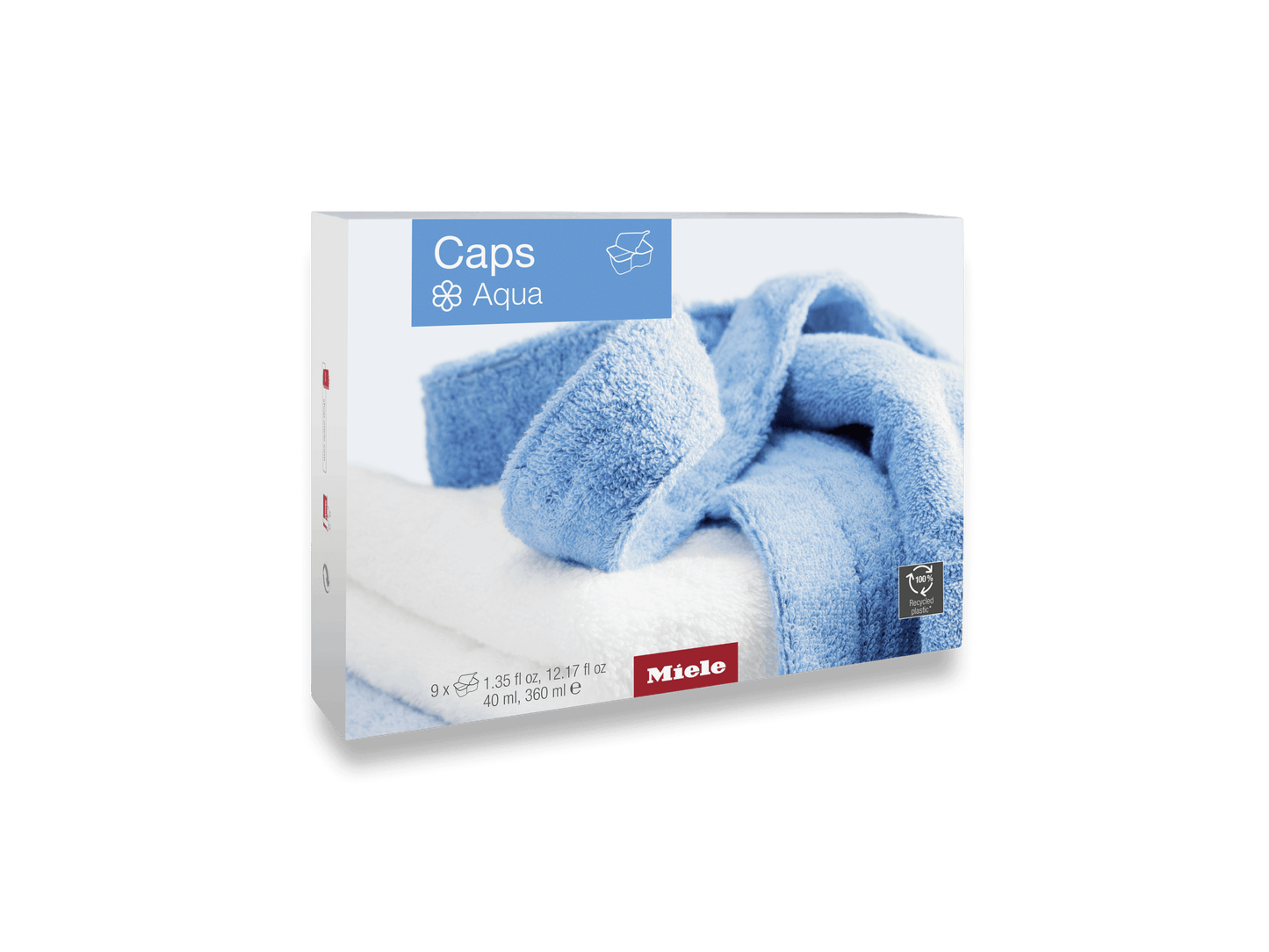 Miele WACSOA0902L Aqua Capsules - 9-Pack Of Fabric Softener For Freshly Scented Laundry. Easyopen.