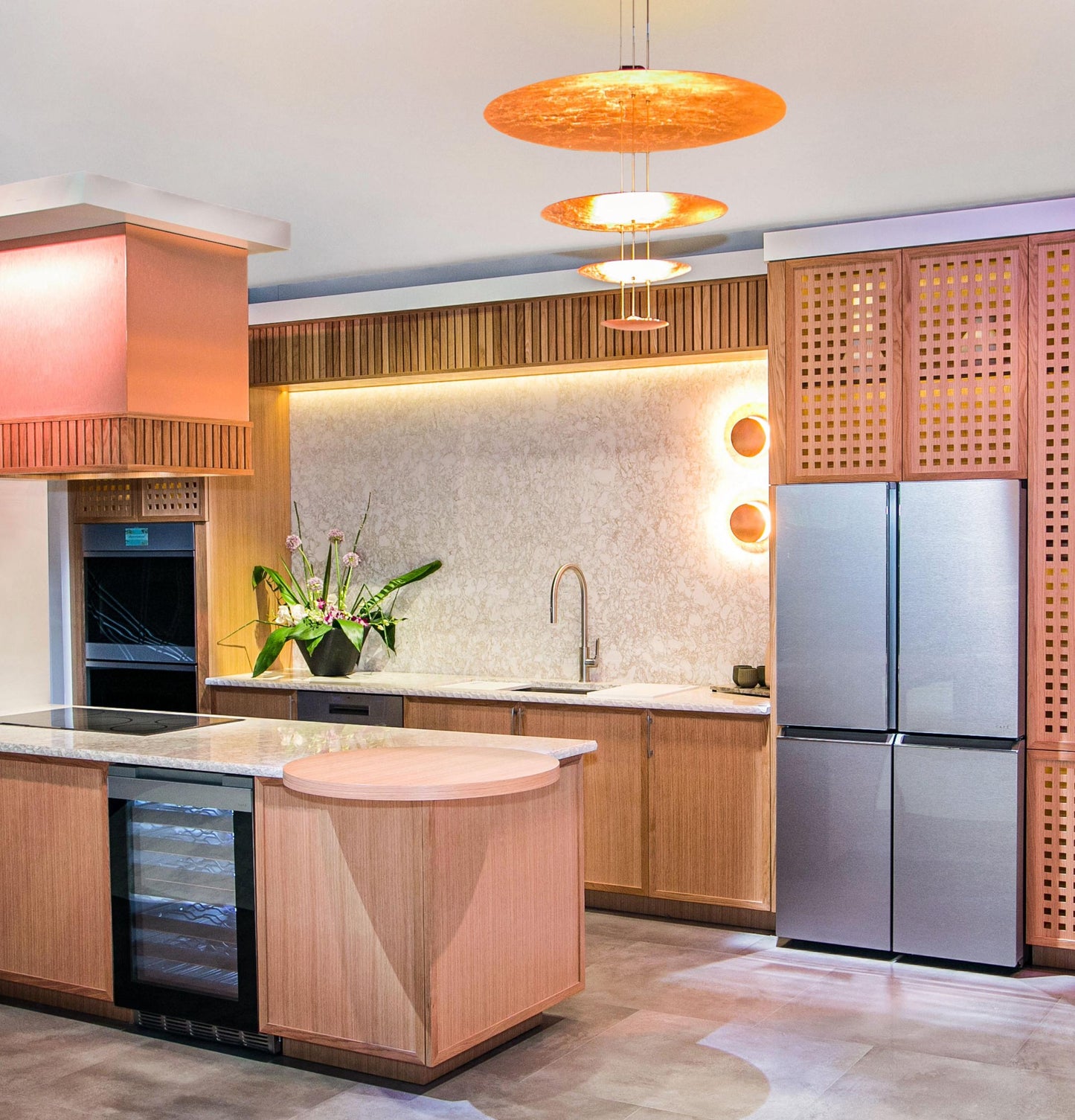 Cafe CHE23DM5WS5 Café™ Energy Star® 22.9 Cu. Ft. Smart Counter-Depth Quad-Door Refrigerator In Platinum Glass With Dual-Dispense Autofill Pitcher