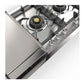 Ilve UHCPT125FSSLP Ilve Uhcpt125Fsslp Professional Plus Ii 48 Inch Built-In Gas Cooktop With Total Black Brass Burners, In Stainless Steel (6 Sealed Burners + Left Griddle, Liquid Propane)