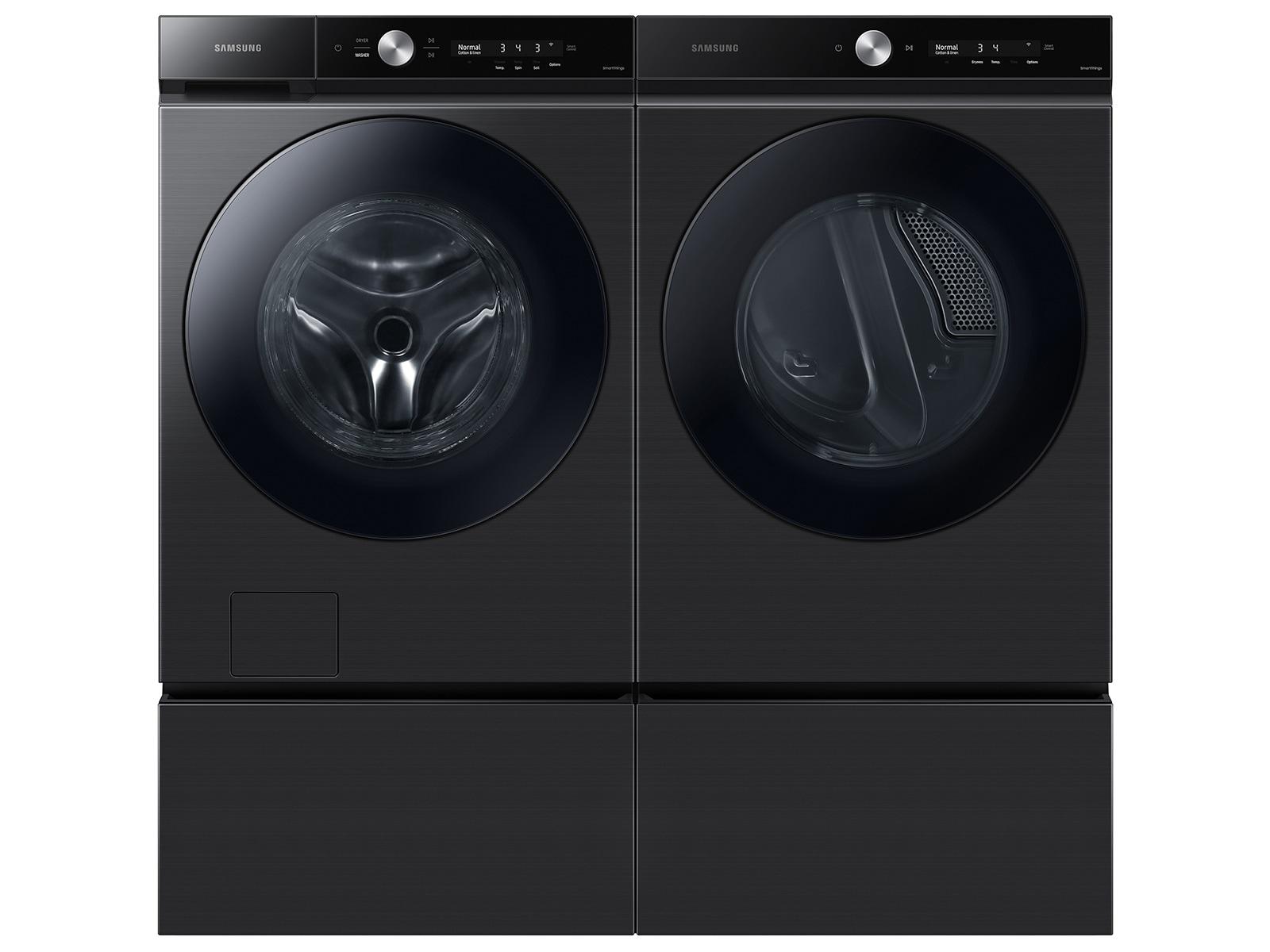 Samsung F1657834084068 Bespoke Ultra Capacity Front Load Washer And Electric Dryer In Brushed Black
