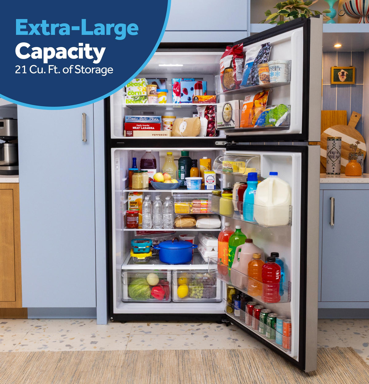 Ge Appliances GPS21KYZFS Ge® 21 Cu. Ft. Garage Ready Top-Freezer Refrigerator