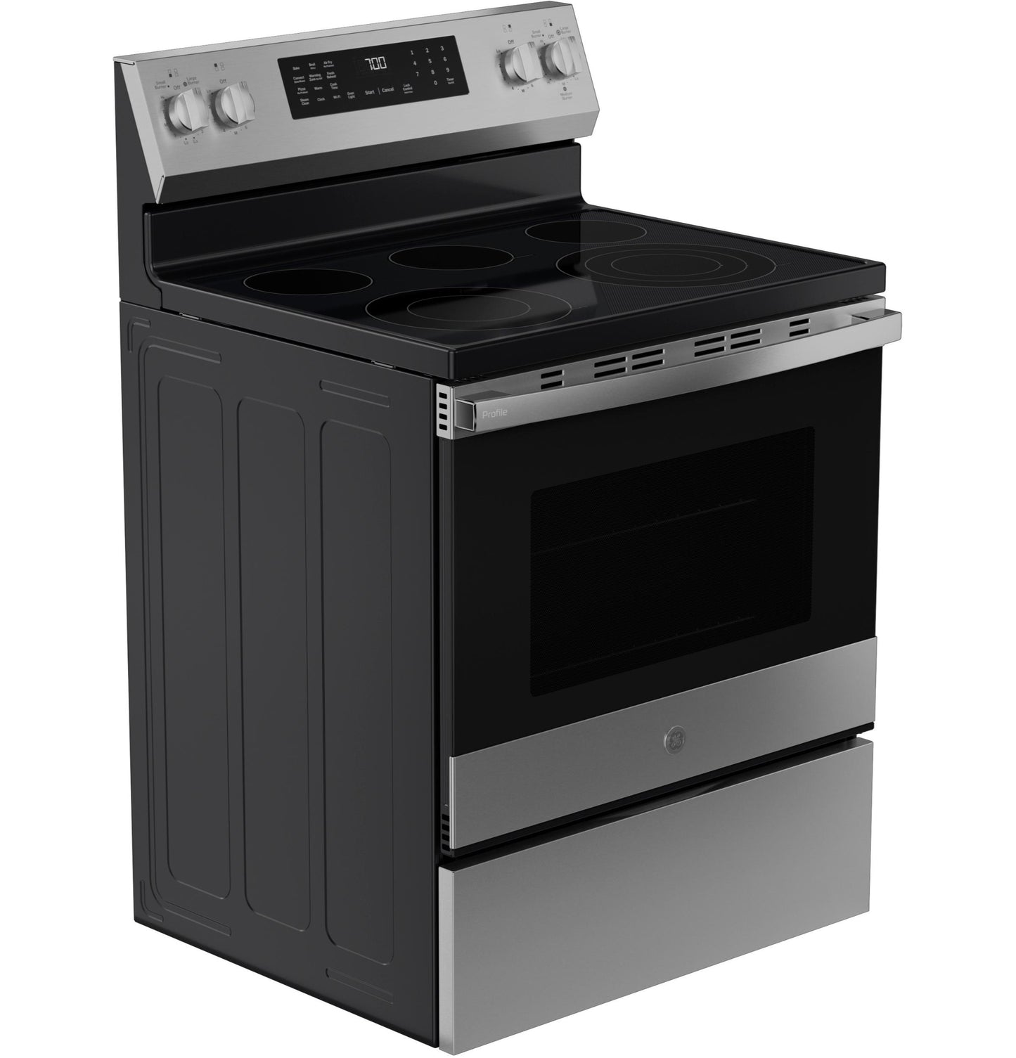 Ge Appliances PRF700AYFS Ge Profile™ Energy Star® 30" Smart Free-Standing Electric Convection Range With No Preheat Air Fry And Easywash™ Oven Tray