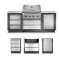 Napoleon Bbq ODK100BI32NSS Oasis 100 Outdoor Kitchen, Built-In 500 Series 32 Built-In 500 Series 32 , Natural Gas, Stainless Steel