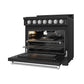 Thor Kitchen RSG36PBLPSS 36 Inch Professional Liquid Propane Range With Precision Knob In Black And Stainless Steel Gordon Ramsay Series