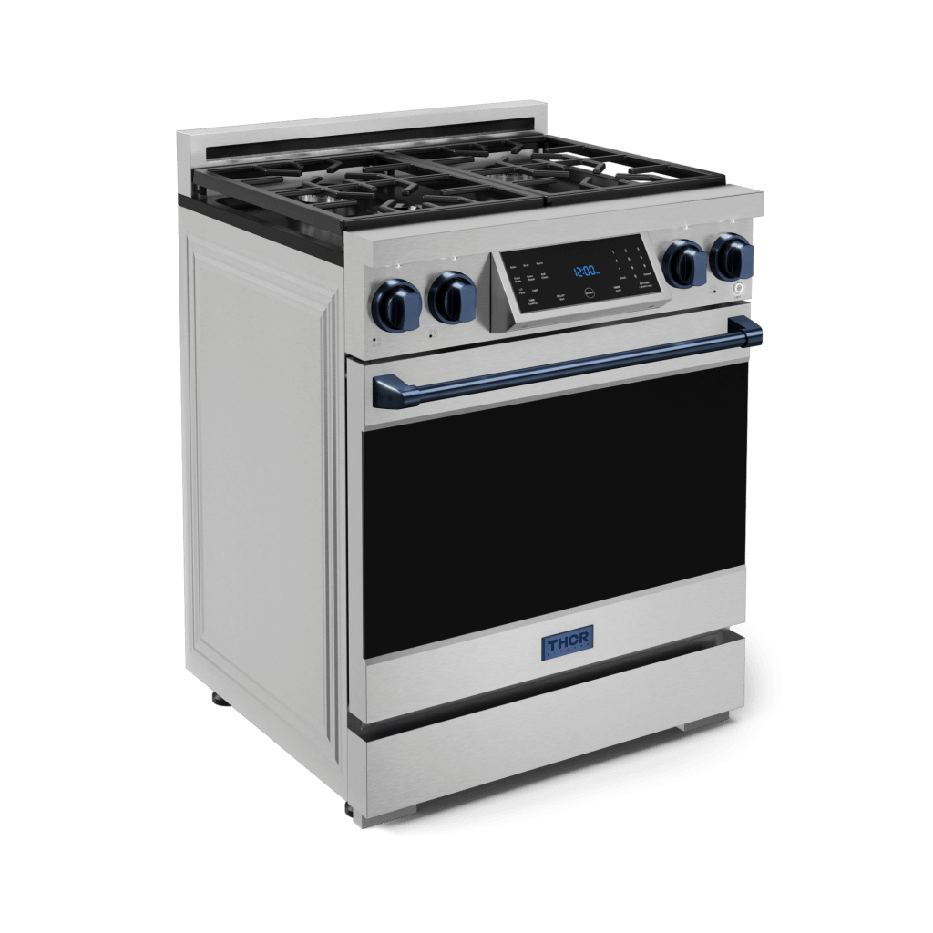 Thor Kitchen RSG30LPBLU 30 Inch Professional Lp Range With Tilt Panel Touch Control In Stainless Steel/Blue Gordon Ramsay Series - Rsg30Lp-Blu