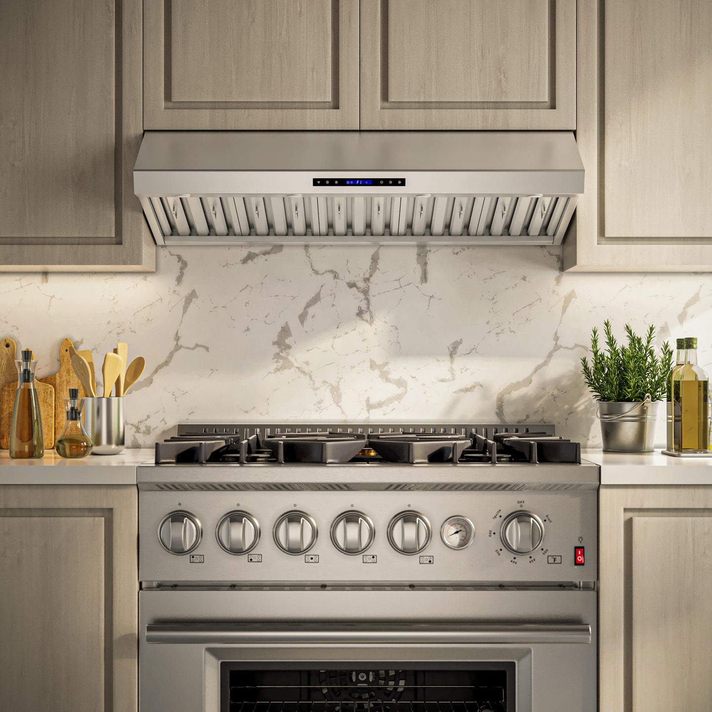 Forno FRHWM503060 Forno Palazzo 60-Inch Wall Mounted Range Hood, Stainless Steel, Heavy Duty Baffle Filters, Remote Control
