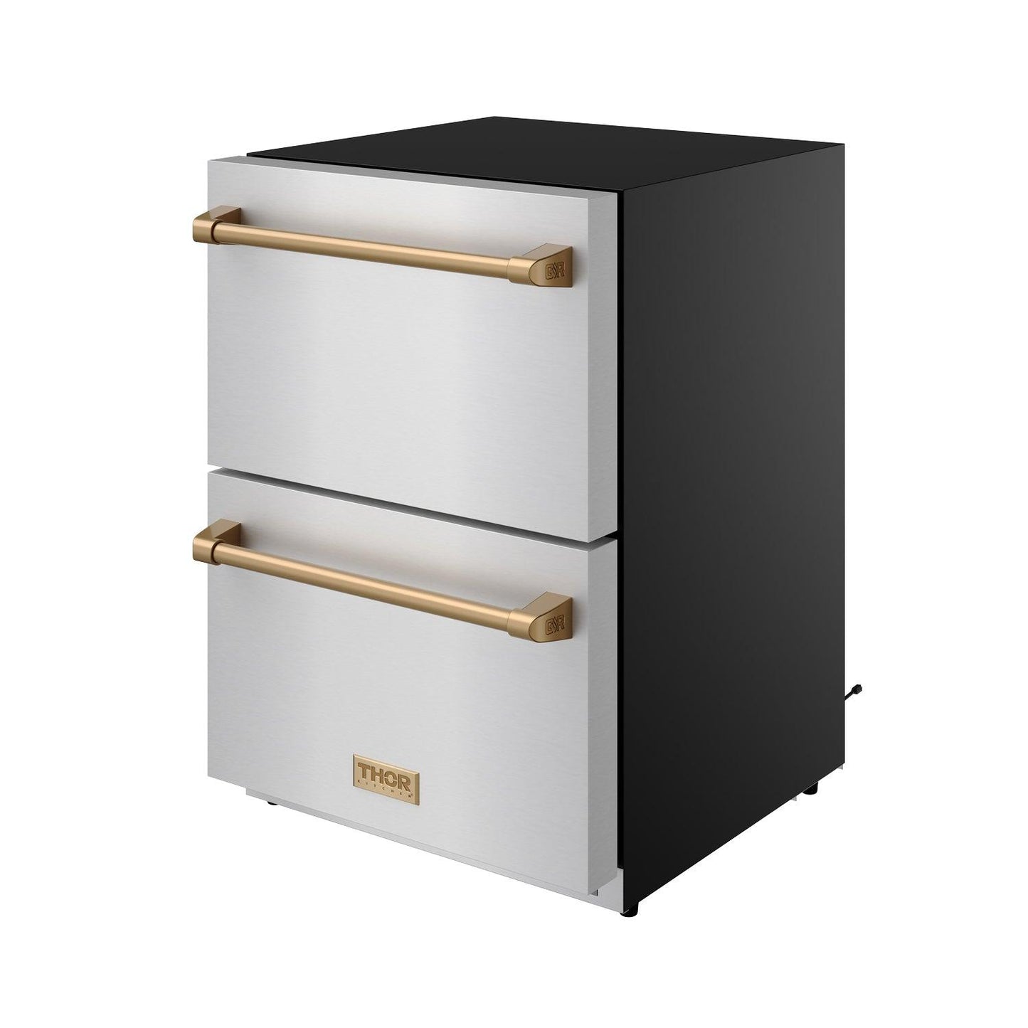 Thor Kitchen RZ24UBRZ 24 Inch Undercounter Built-In / Freestanding Drawer Freezer - Stainless Steel/Bronze Gordon Ramsay Series