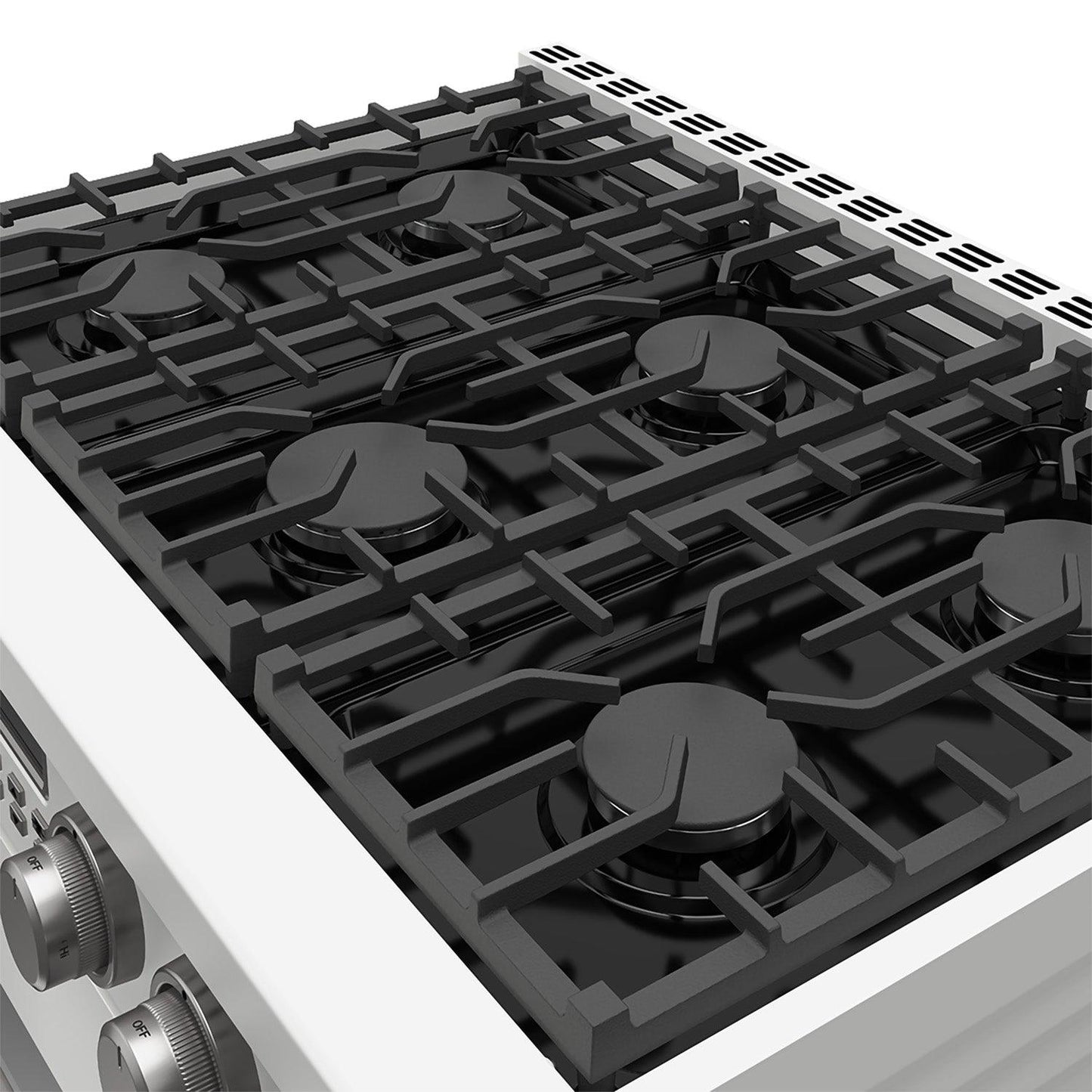 Thor Kitchen ARG36W 36 Inch Gas Range In White - Contemporary Professional