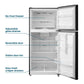 Element Appliance ERT18CSEB Element 18.1 Cu. Ft. Top Freezer Refrigerator - Black, Energy Star