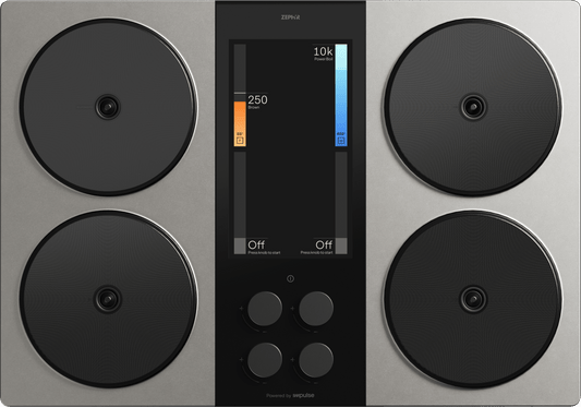 Zephyr ZHCT130AC Hypercore Induction Cooktop, 30In, Charcoal, Requires Battery