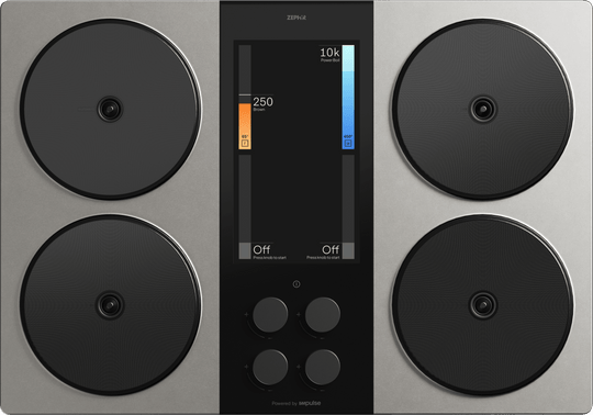 Zephyr ZHCT130AC Hypercore Induction Cooktop, 30In, Charcoal, Requires Battery