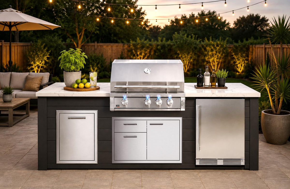 Xo Appliance XOGOK32XLTV1BL 32In Xlt Grill Black Outdoor Kitchen Island