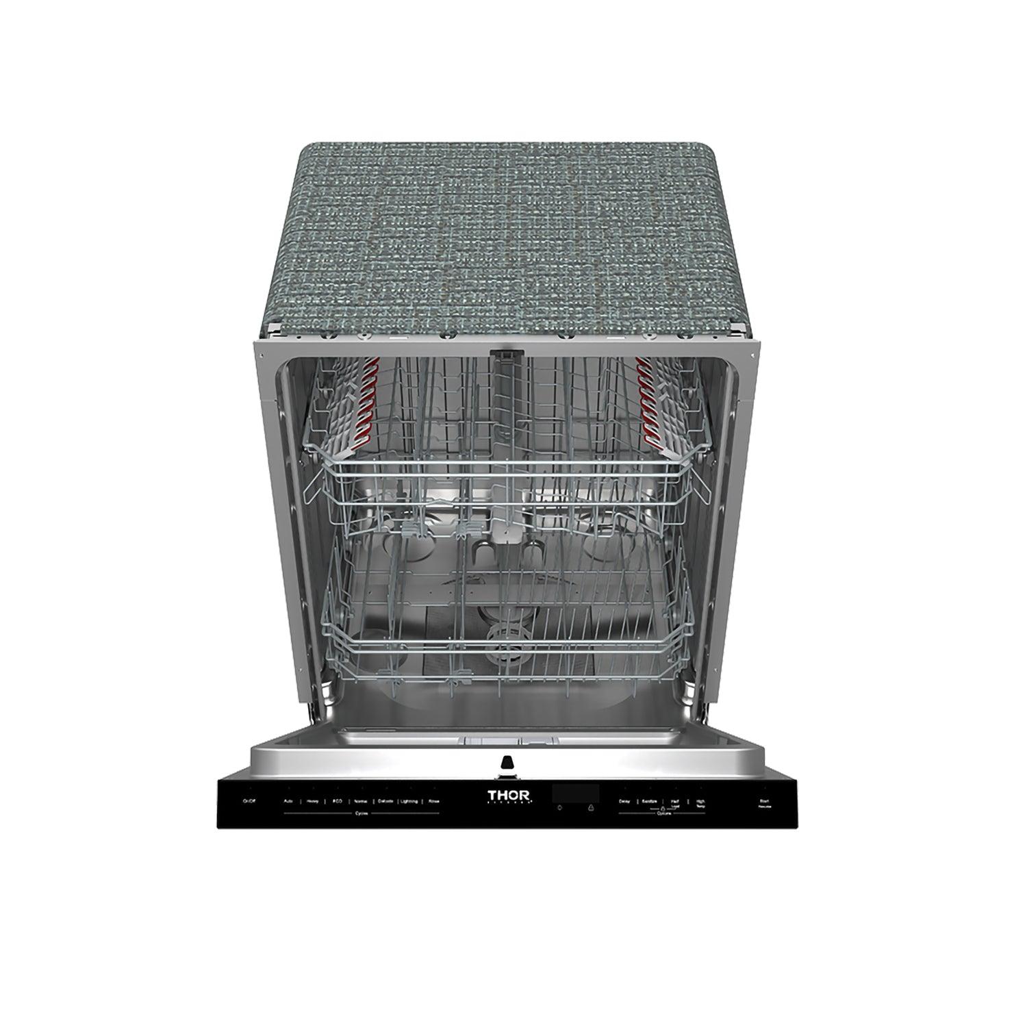 Thor Kitchen TDW24PTB 24 Inch Built-In Top Control Dishwasher With Pocket Handle - Black