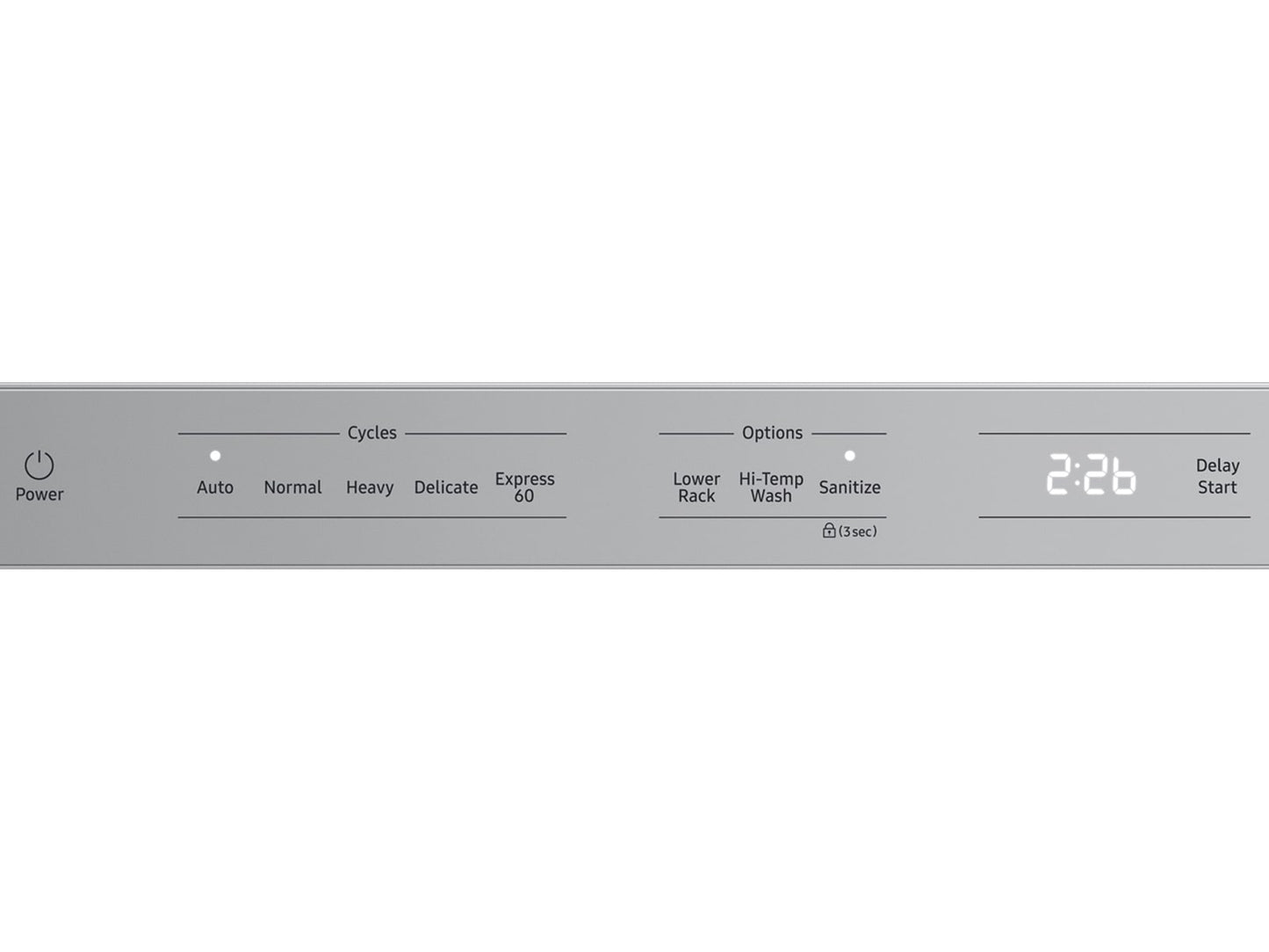 Samsung DW70H83YEUR Dishwasher With 3 Point Wash System Autorelease™ Door 3Rd Rack 48 Dba