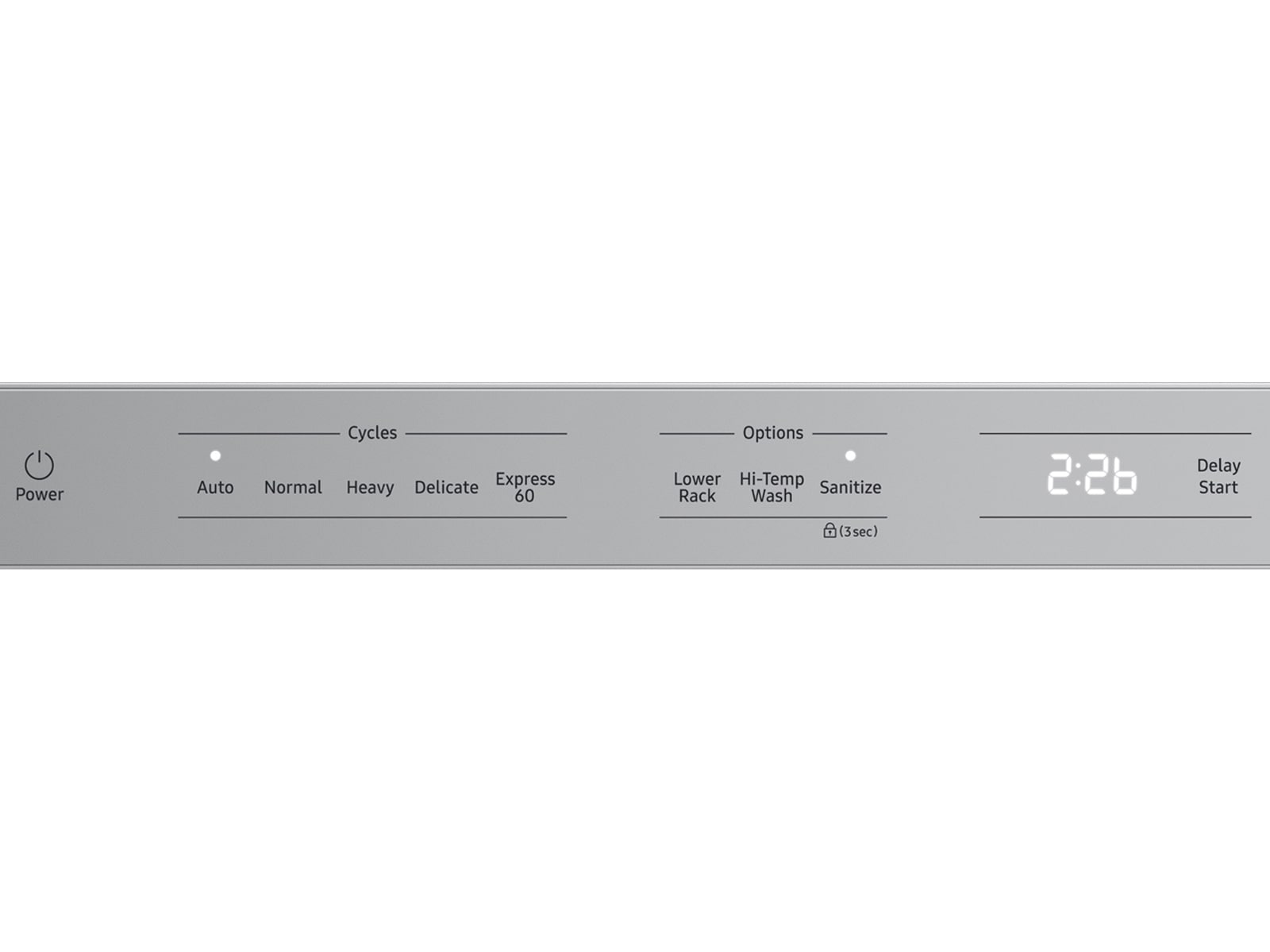 Samsung DW70H83YEUR Dishwasher With 3 Point Wash System Autorelease™ Door 3Rd Rack 48 Dba
