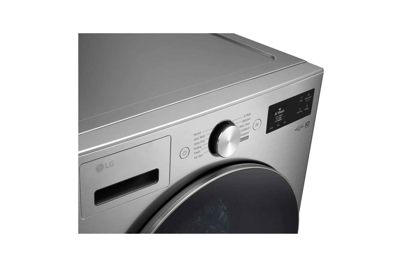 Lg WM5800HVA 5.0 Cu. Ft. Mega Capacity Smart Front Load Washer With Turbowash® 360(Degree), Built-In Intelligence And Hybrid Electronic Controls With Lcd Display