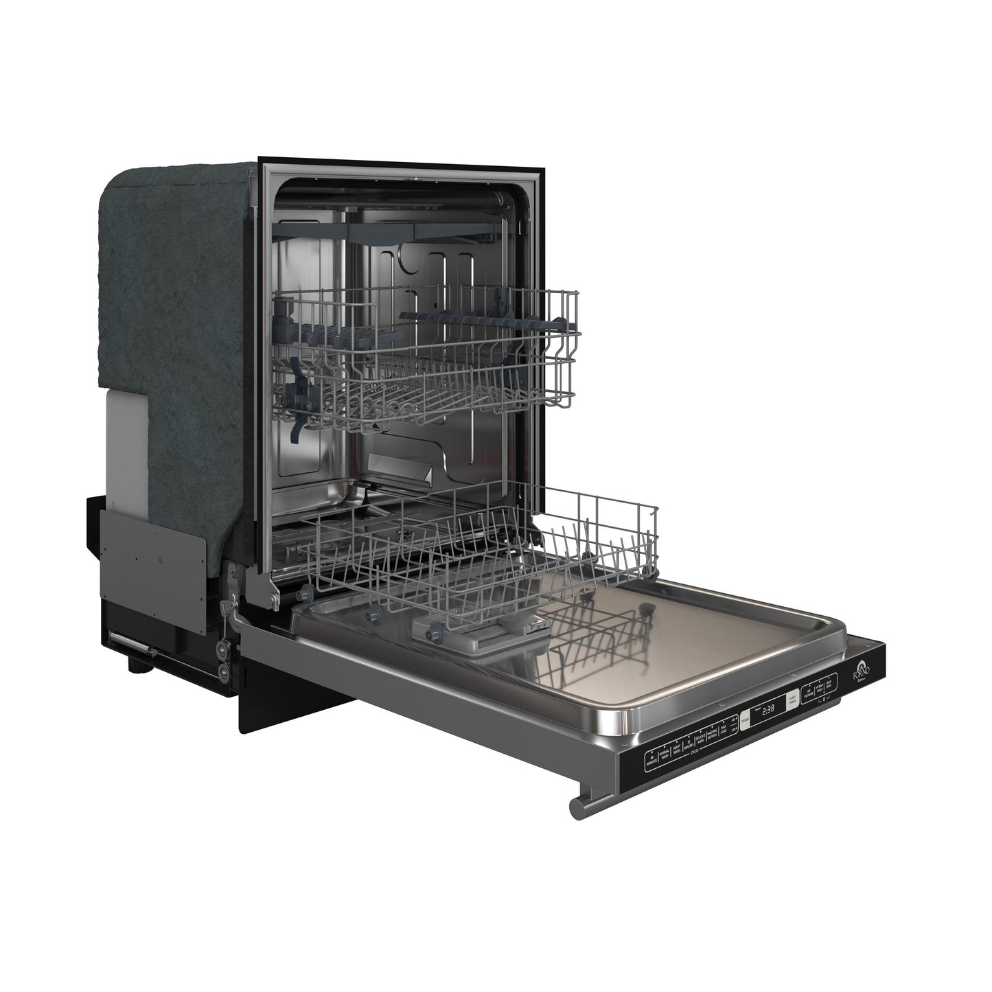 Forno FDWBI803524S Forno Romano 24-Inch Built-In Dishwasher, Stainless Steel Finish, Stainless Steel Tub, 49 Dba, Energy Star Certified
