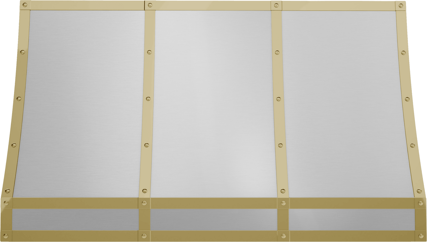 Zephyr BKFT48APG Forte Hood Banding Kit, 48In, Polished Gold