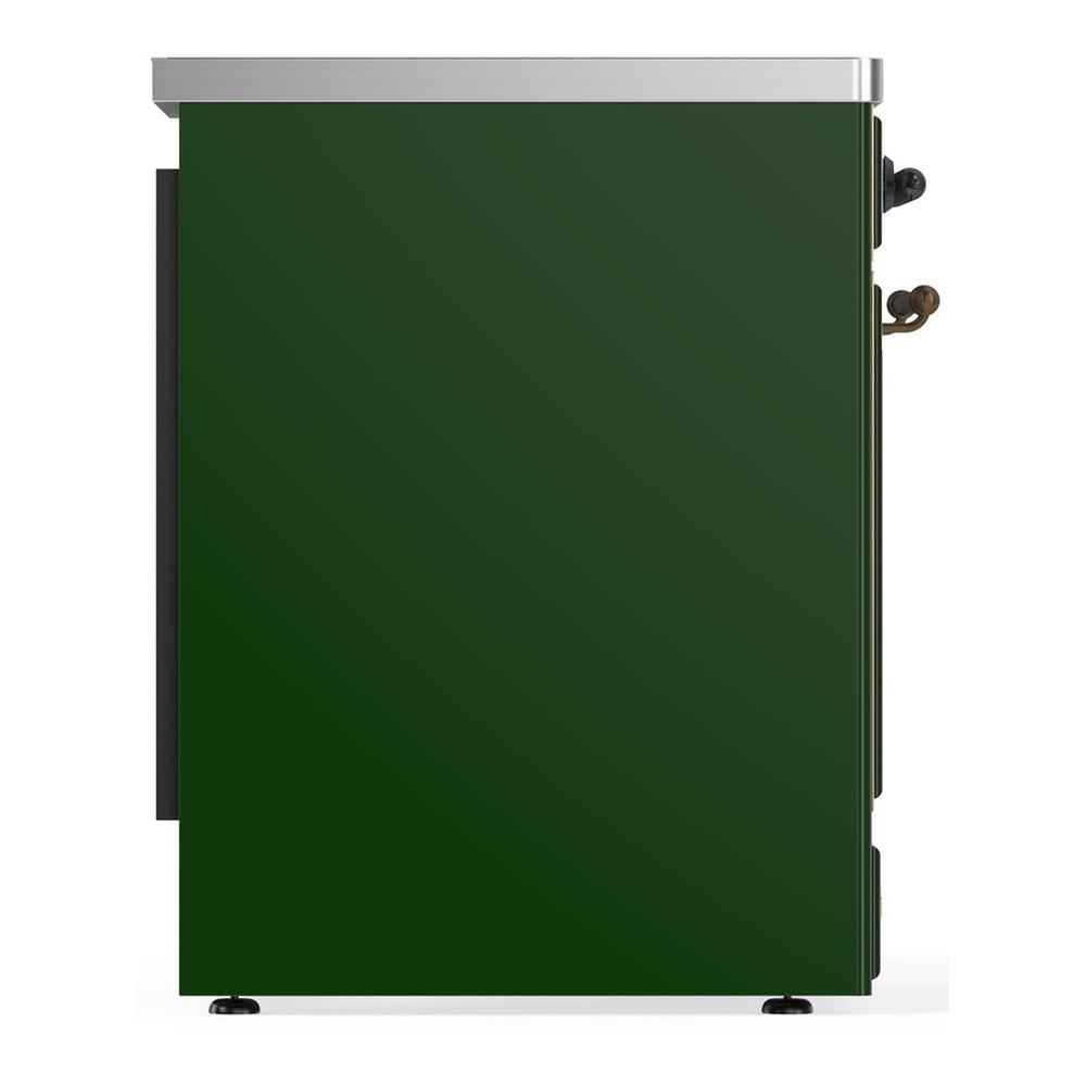 Ilve UMIB30NR3EGB Ilve Umib30Nr3Egb Majestic Iii 30 Inch Induction Range With 4 Elements, 4 Cu. Ft. Oven Capacity (Triple Glass Door, Emerald Green, Burnished)