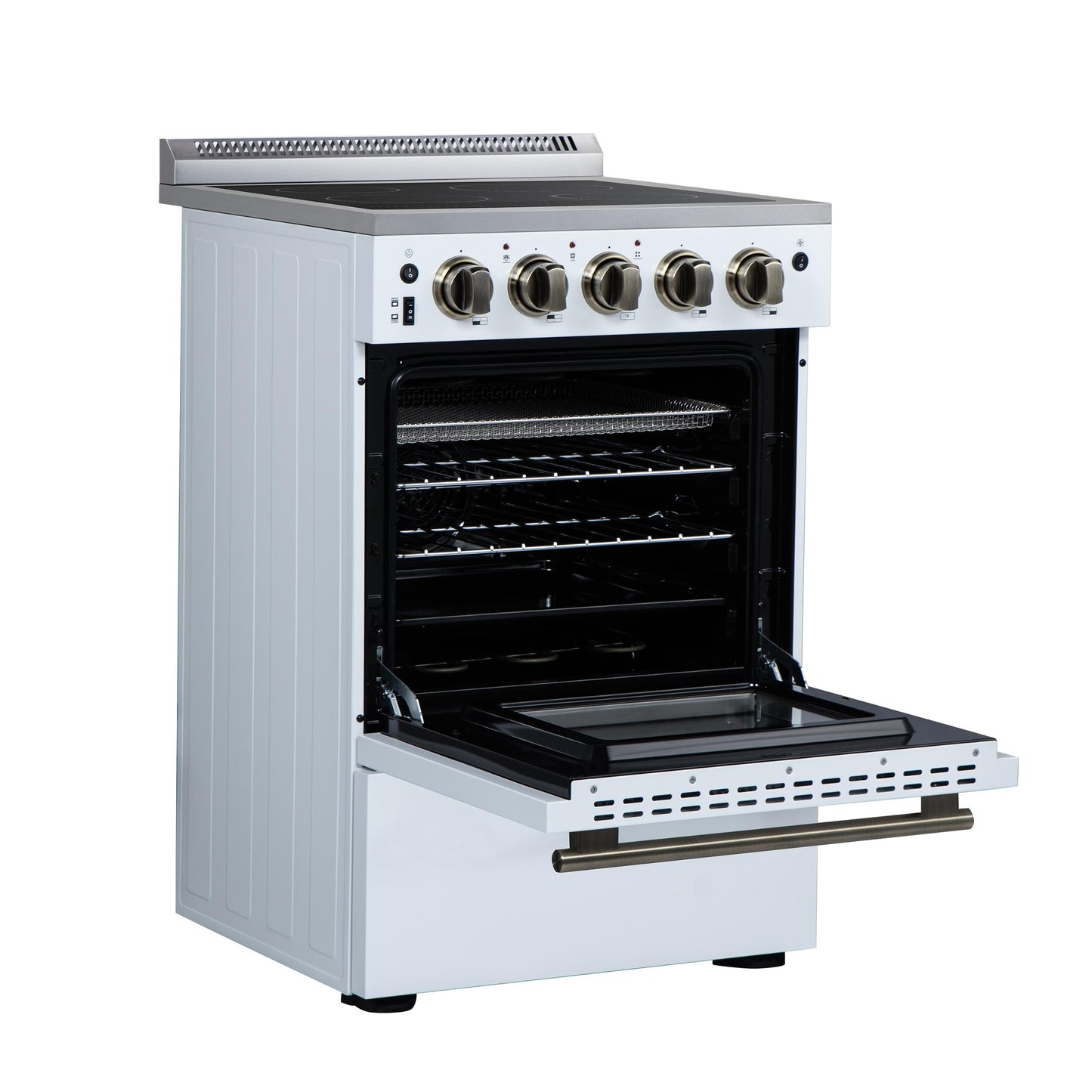 Forno FFSEL606924WHT Forno Loiano 24 Inch Freestanding Electric Range In White