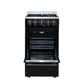 Forno FFSGS626520BLK Forno Lamazze 20 Inch Freestanding Gas Range In Black, Compact Design