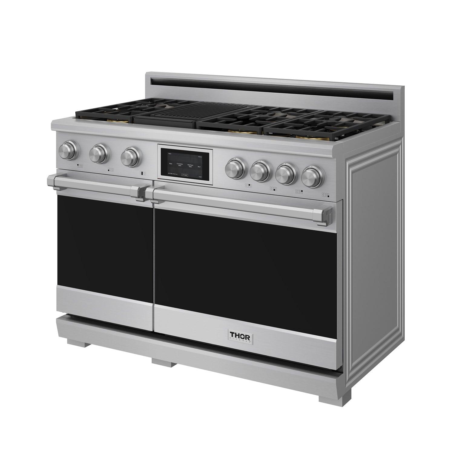 Thor Kitchen XRD48E 48 Inch X Series Professional Freestanding Dual Fuel Range