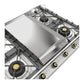 Ilve UHCP965FNSSG Ilve Uhcp965Fnssg Nostalgie Ii 36 Inch Built-In Gas Cooktop With Griddle, In Stainless Steel (Natural Gas)