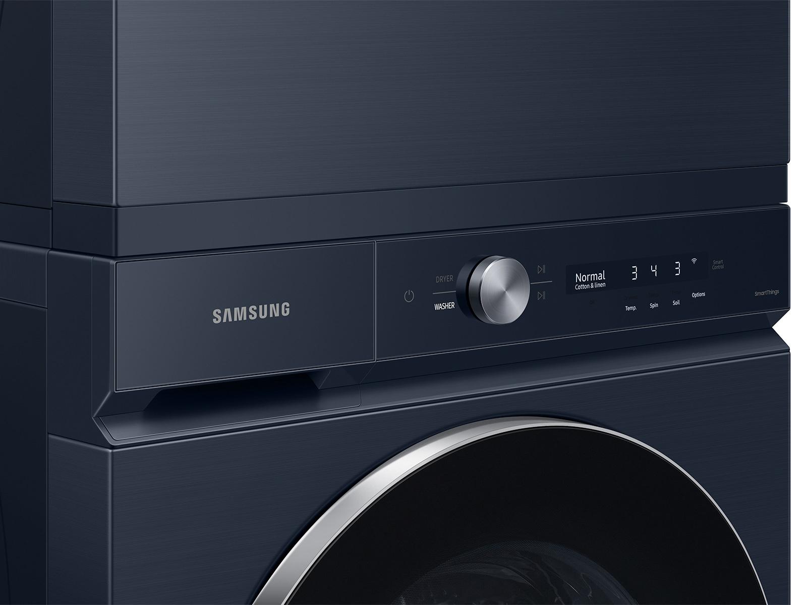 Samsung F1657832070251 Bespoke Ultra Capacity Ai Front Load Washer And Electric Dryer In Brushed Navy